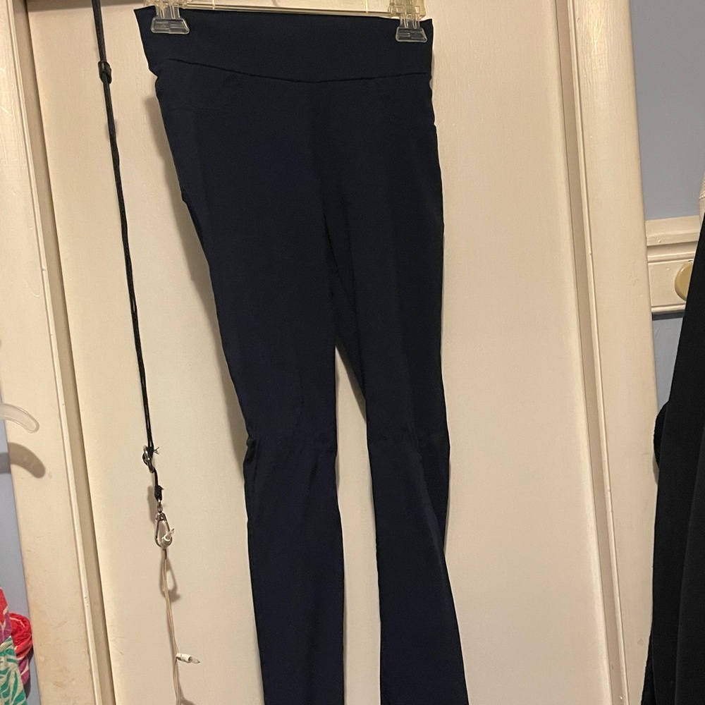 business casual navy stretchy slim fit